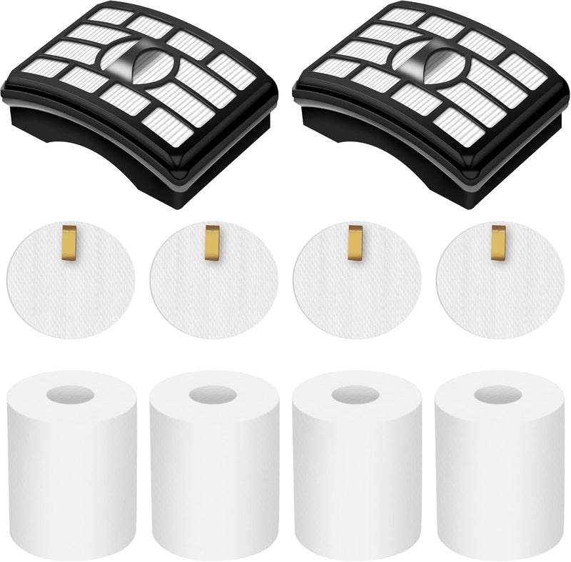 Pulluty NV500 Vacuum Filter Replacement for Shark Rotator Pro Lift-Away NV501 NV502 NV503 NV505 NV510 NV520 NV552 UV560 NV642 ZU780 ZU782 ZU785, Compare to Part # Xff500 Xhf500, 2 + 4 Foam & Felt Filters - Image 1